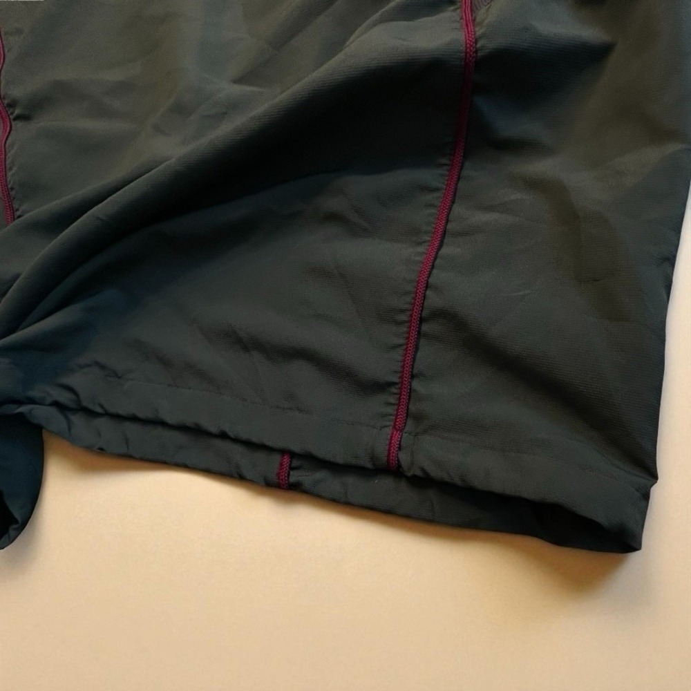 VTG Nike Team Fit Dry Baseball Pullover XL Green Maroon Quarter Zip‎ Warm-Up Y2K - Picture 4 of 6